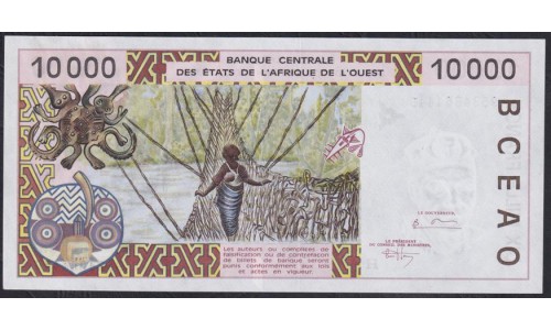 Нигер 10000 франков 1995 (NIGER 10000 francs 1995) P 614Hc : UNC