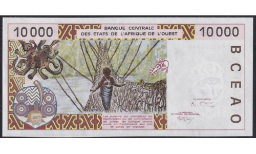 Нигер 10000 франков 1994 год, 9404855445 (NIGER 10000 francs 1995) P 614Hb: UNC