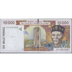 Западные Африканские Штаты (Буркина Фасо) 10000 франков 1997 года (Western African States (Burkina Faso) 10000 francs 1997) P314Ce: aUNC/UNC