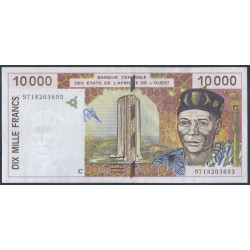 Западные Африканские Штаты (Буркина Фасо) 10000 франков 1997 года (Western African States (Burkina Faso) 10000 francs 1997) P314Ce: aUNC/UNC
