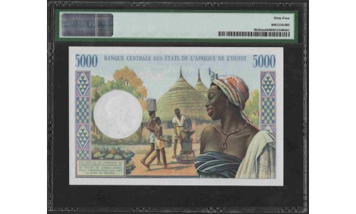 Нигер 5000 франков (1961-65) (NIGER 5000 francs (1961-65) P 604Hm : UNC PMG 64