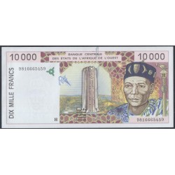 Нигер 10000 франков 1998 (NIGER 10000 francs 1998) P 614Hf: UNC