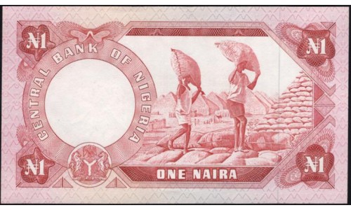 Нигерия 1 найра (1973-78) (NIGERIA 1 naira (1973-78)) P 15a : UNC