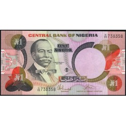 Нигерия 1 найра (1984-2000) (NIGERIA 1 naira (1984-2000)) P 23b : aUNC