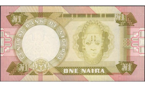 Нигерия 1 найра (1984-2000) (NIGERIA 1 naira (1984-2000)) P 23b : UNC