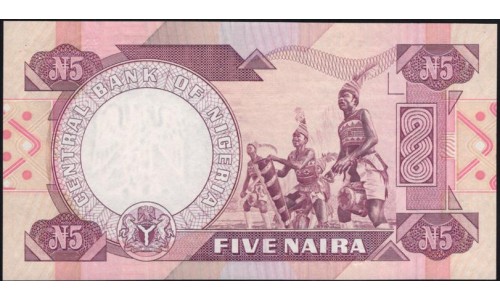 Нигерия 5 найра (1984-2000) (NIGERIA 5 naira (1984-2000)) P 24d : UNC