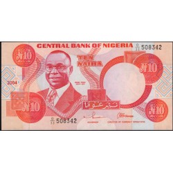 Нигерия 10 найра 2004 (NIGERIA 10 naira 2004) P 25g : UNC