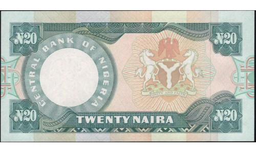 Нигерия 20 найра 2001 (NIGERIA 20 naira 2001) P 26g : UNC