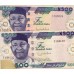 Нигерия 500 найра 2010, "бледная" (NIGERIA 500 naira 2010) P 30i : UNC