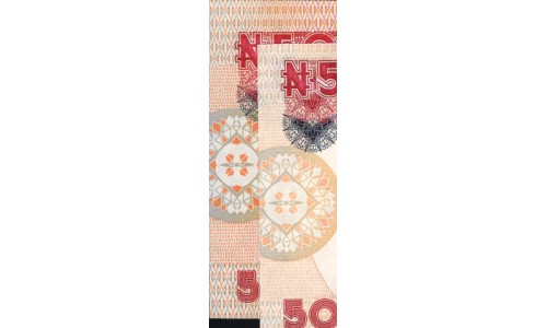Нигерия 500 найра 2010, "бледная" (NIGERIA 500 naira 2010) P 30i : UNC