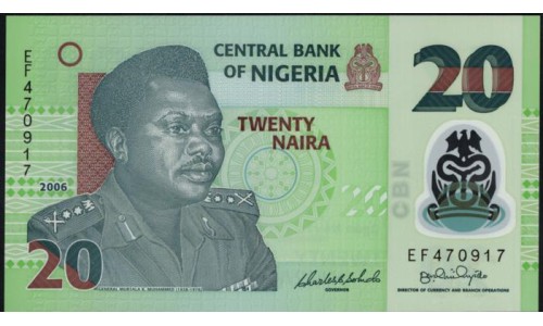 Нигерия 20 найра 2006 (NIGERIA 20 naira 2006) P 34a(1) : UNC