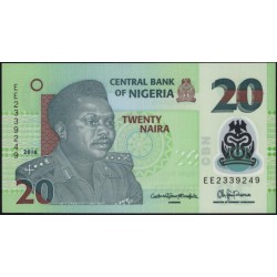 Нигерия 20 найра 2016 (NIGERIA 20 naira 2016) P 34l : UNC