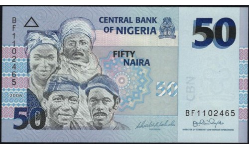 Нигерия 50 найра 2006 (NIGERIA 50 naira 2006) P 35a : UNC
