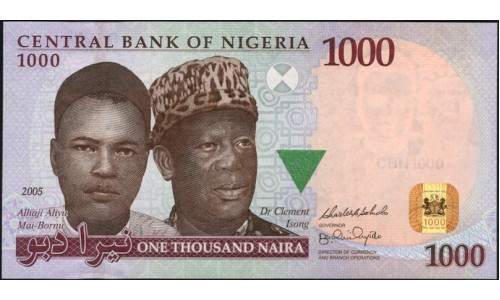Нигерия 1000 найра 2005 (NIGERIA 1000 naira 2005) P 36а : UNC