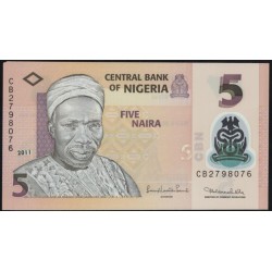 Нигерия 5 найра 2011 (NIGERIA 5 naira 2011) P 38с : UNC