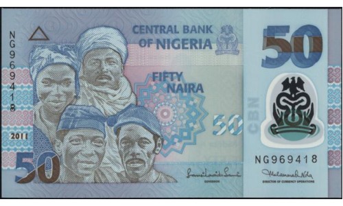 Нигерия 50 найра 2011 (NIGERIA 50 naira 2011) P 40c : UNC