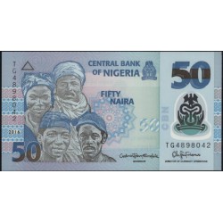 Нигерия 50 найра 2016 (NIGERIA 50 naira 2016) P 40f : UNC