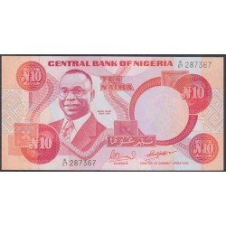 Нигерия 10 найра (1984-2000) (NIGERIA 10 naira (1984-2000)) P 25d(1): UNC