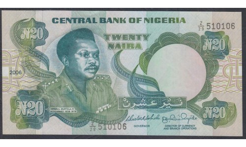 Нигерия 20 найра 2006 год (NIGERIA 20 naira 2006) P 26k: UNC