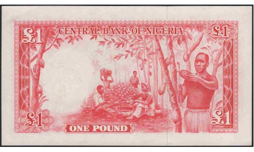 Нигерия 1 фунт 1958 (NIGERIA 1 pound 1958) P 4a : UNC