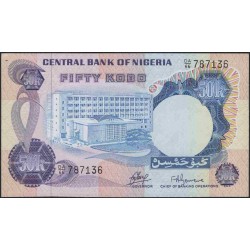 Нигерия 50 кобо (1973-78) (NIGERIA 50 kobo (1973-78)) P 14a : UNC