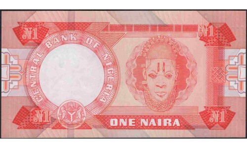 Нигерия 1 найра (1979-84) (NIGERIA 1 naira (1979-84)) P 19c : UNC