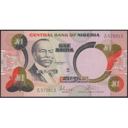 Нигерия 1 найра (1984-2000) (NIGERIA 1 naira (1984-2000)) P 23b : UNC