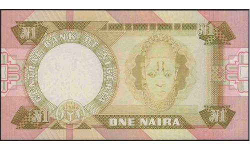 Нигерия 1 найра (1984-2000) (NIGERIA 1 naira (1984-2000)) P 23b : UNC