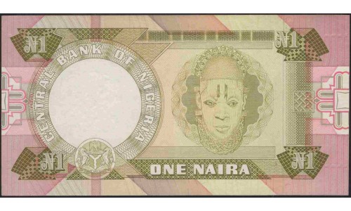 Нигерия 1 найра (1984-2000) (NIGERIA 1 naira (1984-2000)) P 23b : aUNC