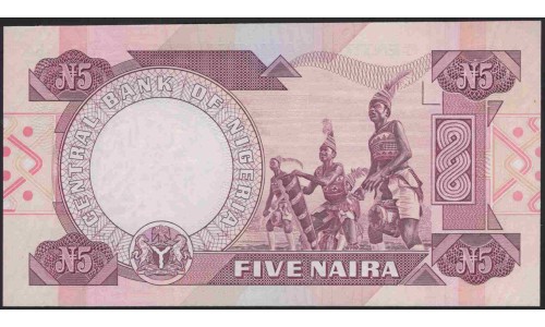 Нигерия 5 найра (1984-2000) (NIGERIA 5 naira (1984-2000)) P 24f : UNC