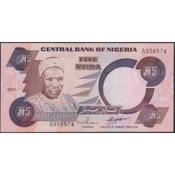 Нигерия 5 найра 2001 (NIGERIA 5 naira 2001) P 24g : aUNC