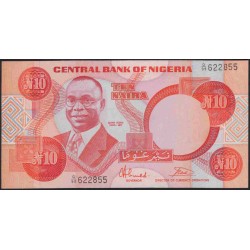 Нигерия 10 найра (1984-2000) (NIGERIA 10 naira (1984-2000)) P 25b : UNC