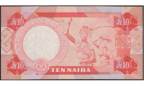 Нигерия 10 найра (1984-2000) (NIGERIA 10 naira (1984-2000)) P 25b : UNC