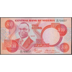 Нигерия 10 найра (1984-2000) (NIGERIA 10 naira (1984-2000)) P 25c : UNC