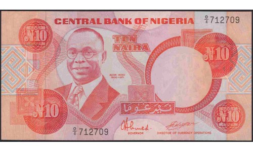 Нигерия 10 найра (1984-2000) (NIGERIA 10 naira (1984-2000)) P 25d : UNC