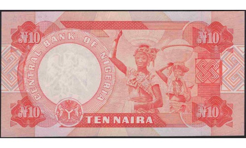 Нигерия 10 найра (1984-2000) (NIGERIA 10 naira (1984-2000)) P 25d : UNC