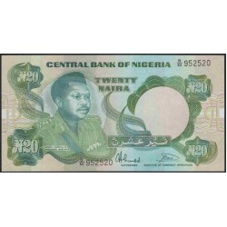 Нигерия 20 найра (1984-2000) (NIGERIA 20 naira (1984-2000)) P 26b : UNC