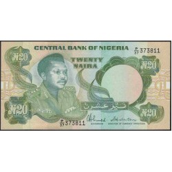 Нигерия 20 найра (1984-2000) (NIGERIA 20 naira (1984-2000)) P 26c : UNC