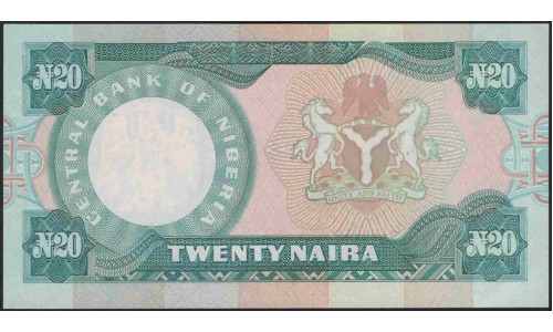 Нигерия 20 найра (1984-2000) (NIGERIA 20 naira (1984-2000)) P 26e : UNC