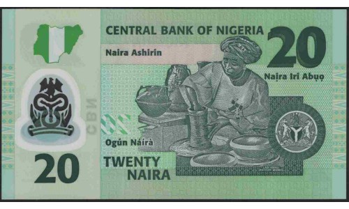 Нигерия 20 найра 2006 (NIGERIA 20 naira 2006) P 34a(2) : UNC