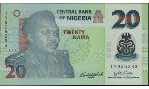 Нигерия 20 найра 2009 (NIGERIA 20 naira 2009) P 34e : UNC
