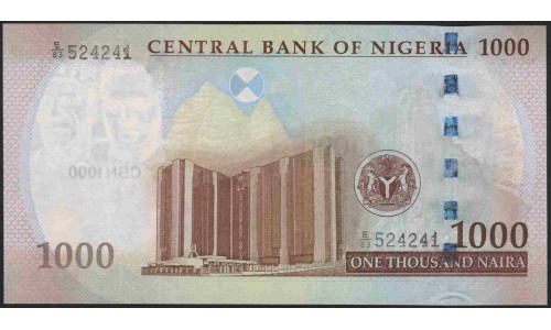 Нигерия 1000 найра 2011 (NIGERIA 1000 naira 2011) P 36g : UNC