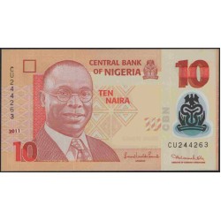 Нигерия 10 найра 2011 (NIGERIA 10 naira 2011) P 39c(1) : UNC