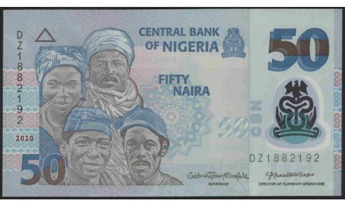 Нигерия 50 найра 2020 (NIGERIA 50 naira 2020) P 40 : UNC