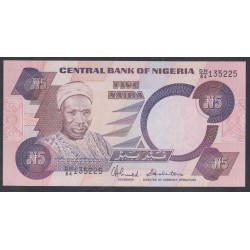 Нигерия 5 найра (1984-2000) (NIGERIA 5 naira (1984-2000)) P 24c: UNC