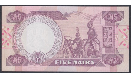 Нигерия 5 найра (1984-2000) (NIGERIA 5 naira (1984-2000)) P 24c: UNC