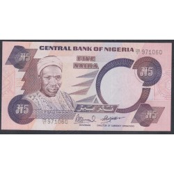 Нигерия 5 найра (1984-2000) (NIGERIA 5 naira (1984-2000)) P 24e: UNC