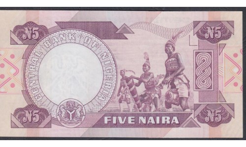 Нигерия 5 найра (1984-2000) (NIGERIA 5 naira (1984-2000)) P 24e: UNC