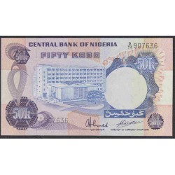 Нигерия 50 кобо (1973-78) (NIGERIA 50 kobo (1973-78)) P 14j: UNC
