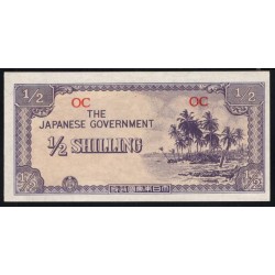 Океания, Японская Оккупация 1/2 шиллинга 1942 года (Oceania Japanese Occupation 1/2 Shilling 1942) P 1: UNC